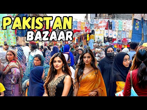 Lahore Pakistan 4K Street Walk | Old City Bazaars & Culture Tour 2025