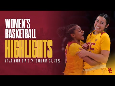 Women's Basketball: USC 60, ASU 58 - Highlights 2/24/22