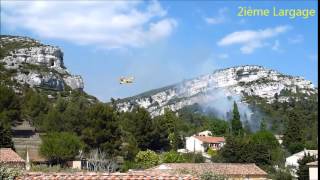 preview picture of video 'Canadair CL- 415   largages à La Bouilladisse'