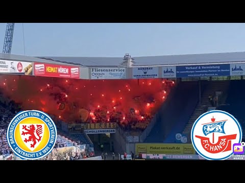 Braunschweig Pyroshow  |F.C.Hansa Rostock-Eintracht Braunschweig