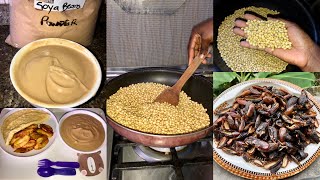 How to process Soya Beans Powder + How to cook pap and serve to babies or toddlers