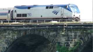 preview picture of video 'Amtrak Over The Rockville Bridge'