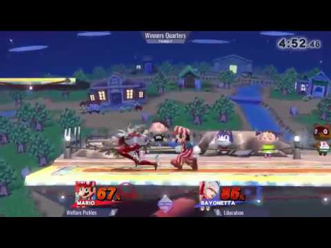 Welfare Pickles (Mario) vs Liberation (Bayonetta, Greninja) - Paradigm 9 Singles