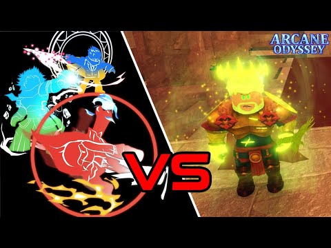 Arcane Odyssey: All Stat Builds VS King Calvus IV