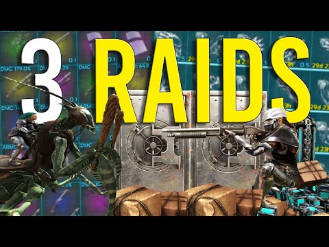 How a ALPHA Tribe ONLINE Raids 3 Of The BEST Caves In ARK