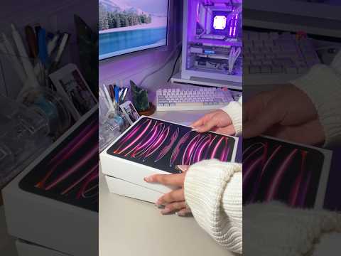 Unbox my iPad Pro 11” with me 💗 #ipad #unboxing #asmr #unboxingvideo #ipadpro #applepencil  #viral