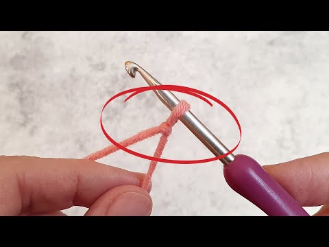 Das ist ein Fehler! Fangen Sie nicht so an zu häkeln! Häkeln Sie.