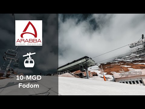 10-MGD Fodom | Arabba - Marmolada | GoPro Timelapse 2K with GPS Data #dolomitisuperski