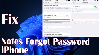 Unlock Notes Forgot Password On iPhone - Steps How To Fix