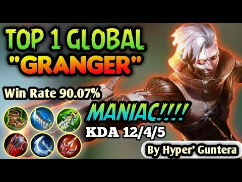 Granger 90% Win Rate, Rip SAVAGE!!! [ Top 1 Global Granger ] - By Hyper' Guntera | Mobile Legends