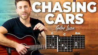 Chasing Cars Guitar Tutorial - Snow Patrol (EASY CHORDS guitar lesson)