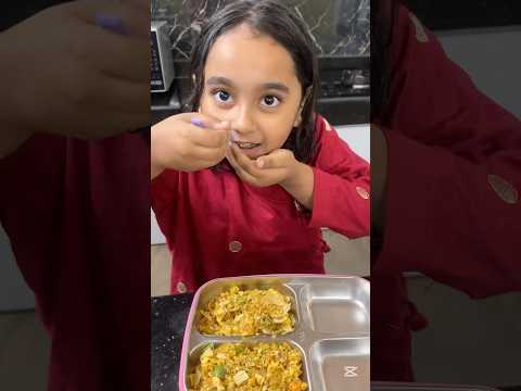 Aarohi making Nasta herself for school 😍 #aarsufamily #minivlog #aaruvlogs #youtubeshorts