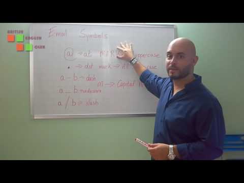 Basic English - Lesson 7 - Email Symbols - British English Club