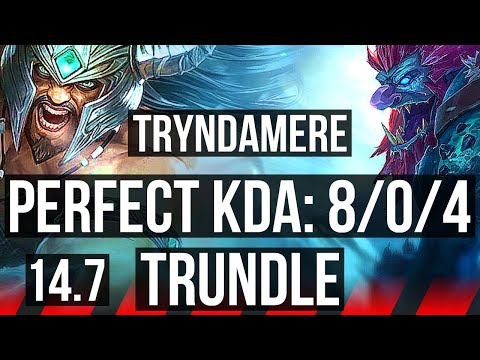 TRYNDAMERE vs TRUNDLE (TOP) | 8/0/4, Legendary | BR Diamond | 14.7