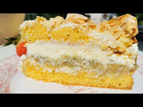 Rhabarbertorte 🎀 mit weichen Böden, lecker-schmecker