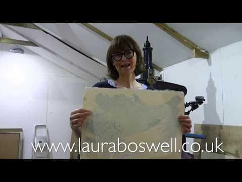 Reduction Lino with Laura Ep 36, Cutting and Printing a Linocut: the penultimate layer