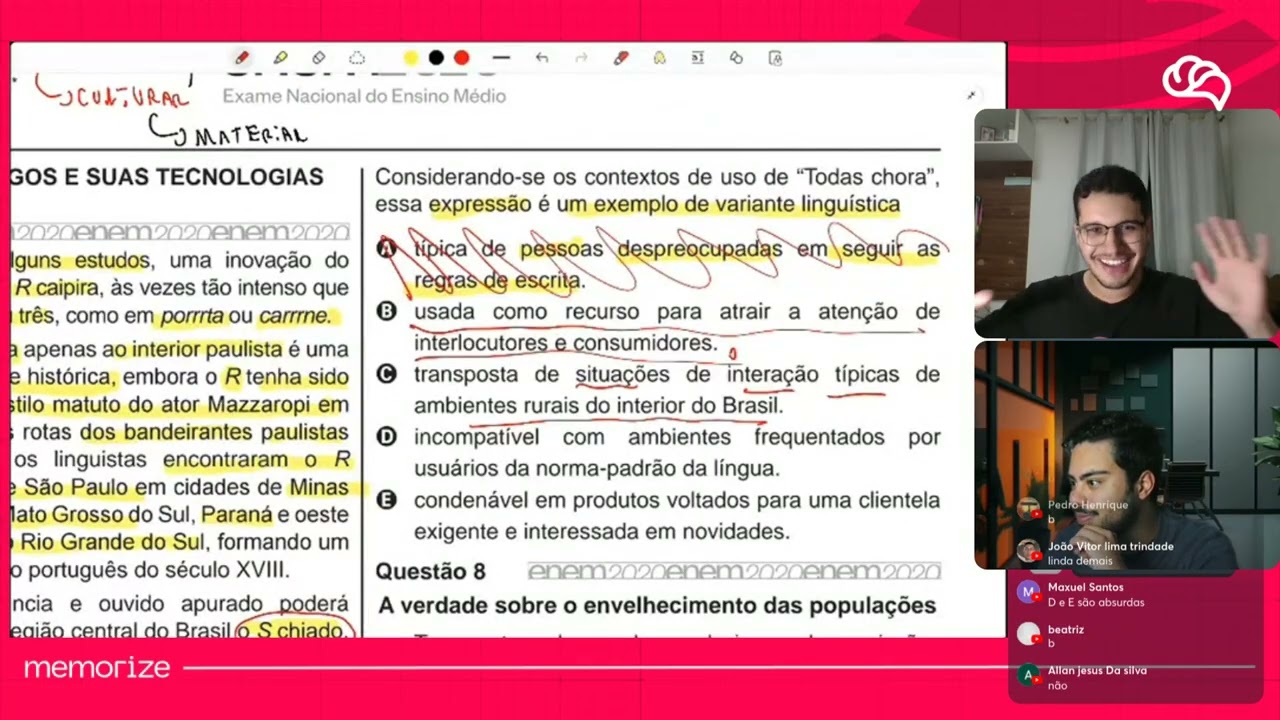 Resolução em Vídeo — Questão 7 ENEM 2020 PPL
