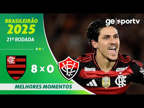 Gols e lances de Flamengo x Vitória