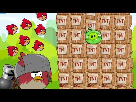 Angry Birds Collection Cannon 1 - TERENCE OVERDRIVE SHOOTING MAXIMUM BIRDS TO BOSS PIGS!