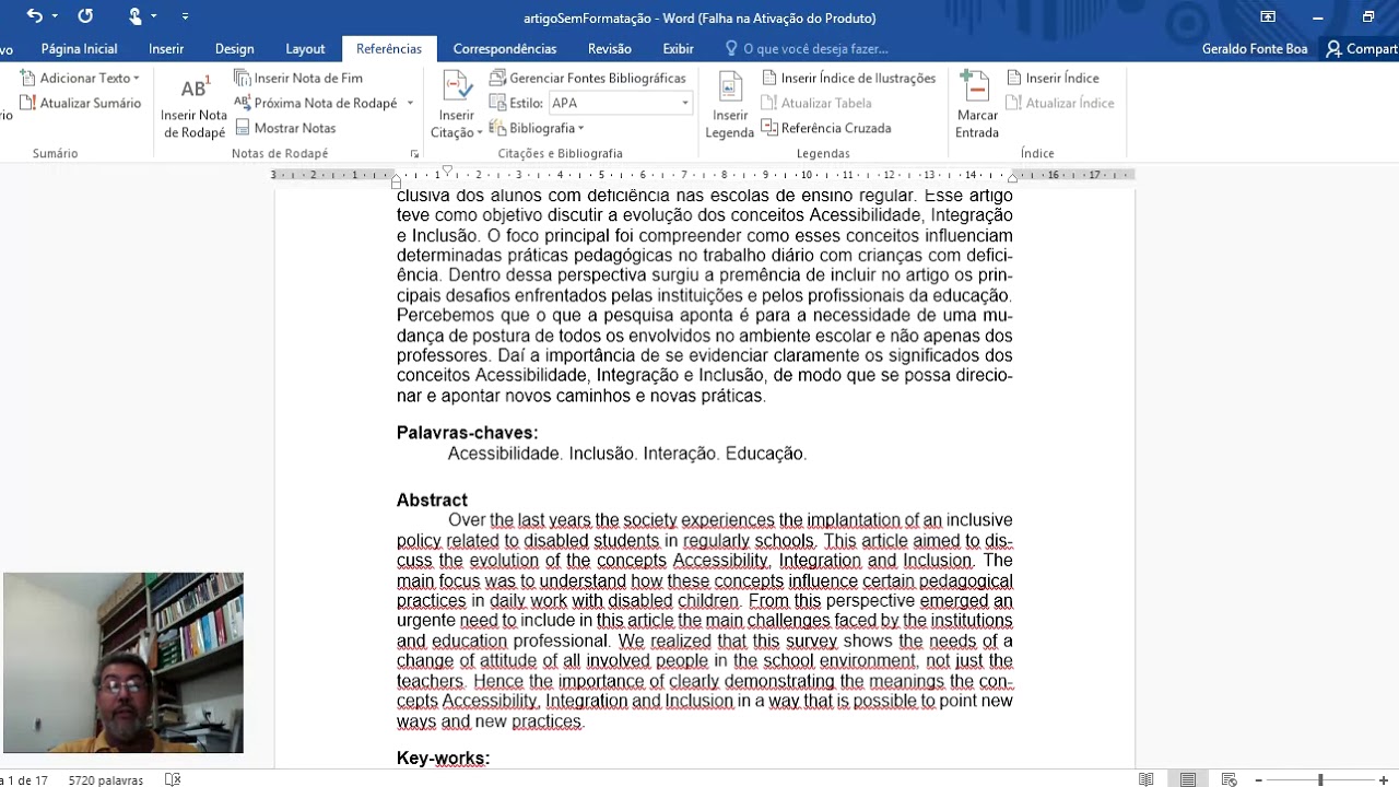 Formatação de Artigo Científico