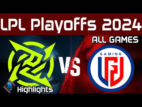 NIP vs LGD Highlights ALL GAMES | LPL Playoffs 2024 | Ninjas in Pyjamas vs LGD Gaming by Onivia