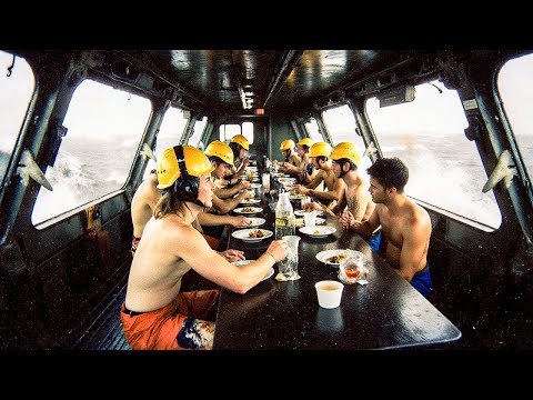 How Oil Rig Workers Eat, Sleep & Survive for 28 Days Offshore