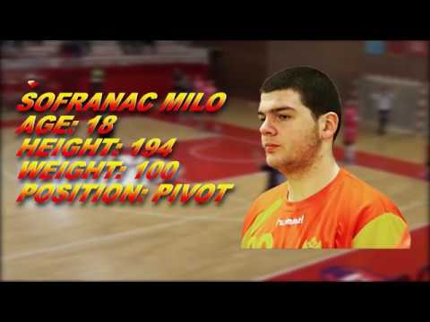 Šofranac Milo Handball Player (pivot goals)