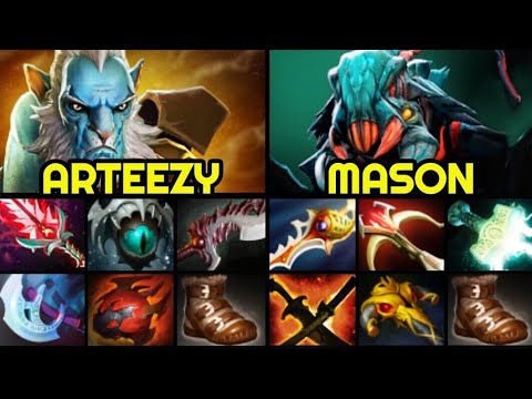ARTEEZY vs MASON — 7 Slotted Phantom Lancer vs Rapier Weaver 7.28 Dota 2