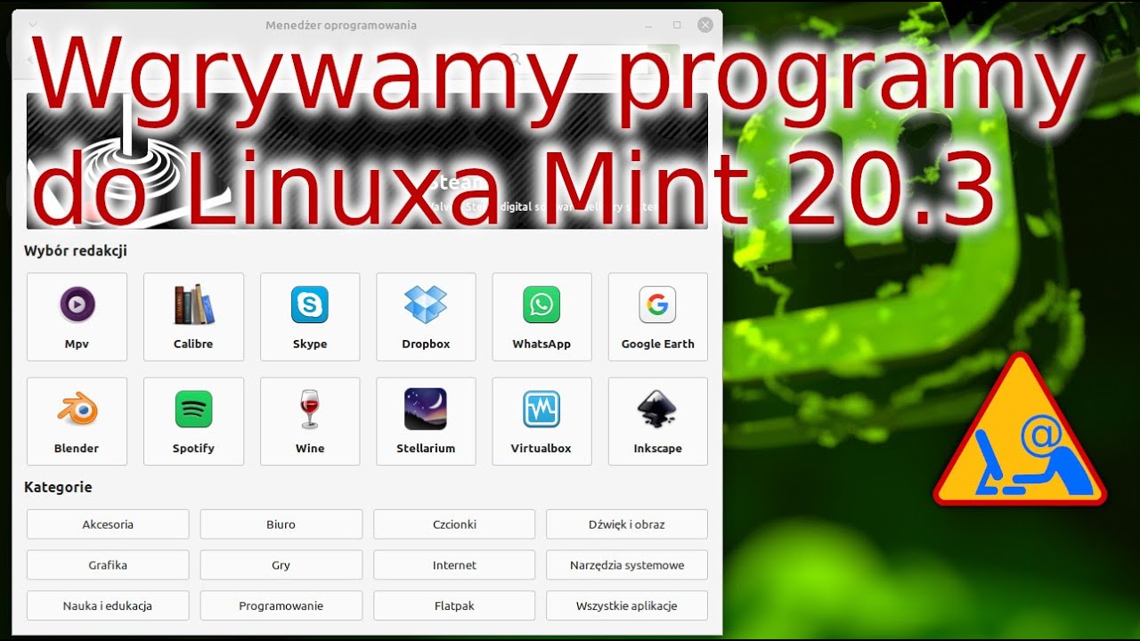 Wgrywamy programy do Linuxa Mint 20.3