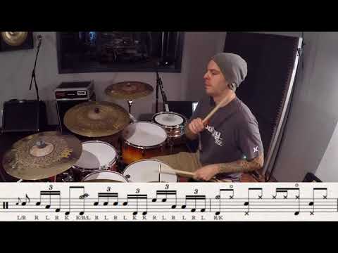 60 Second Drum Lesson | 16th notes triplets Fill
