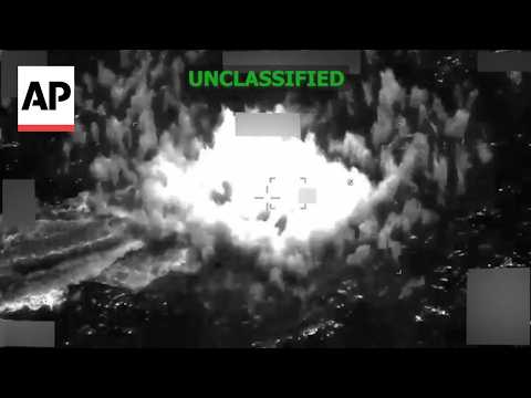 US military shares video of strike on alleged drug boat in eastern Pacific