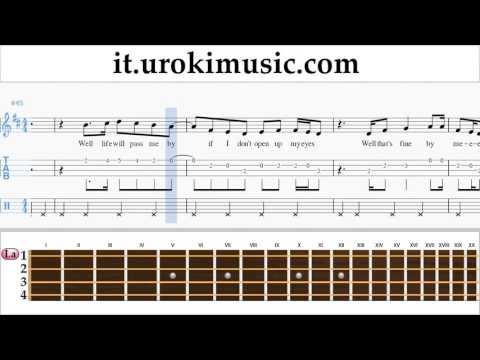 Corso di Ukulele Melodia Avicii - Wake Me Up Tablature Tab Parte#2 um-a276