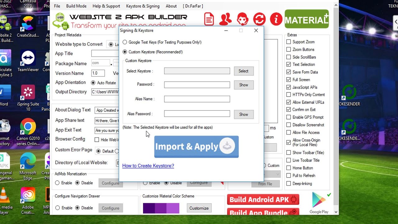 Cara Membuat KeyStore and Signing APK Website 2 Builder Untuk Rilis Aplikasi ke Playstore