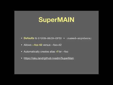 Elizabeth Mattijsen. Tools for making your scripts more user friendly