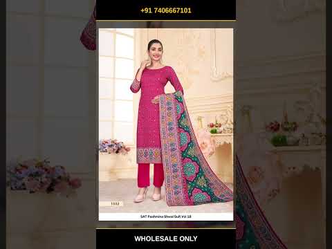 SAT Pashmina Shwal Suit Vol 18 – product video thumbnail