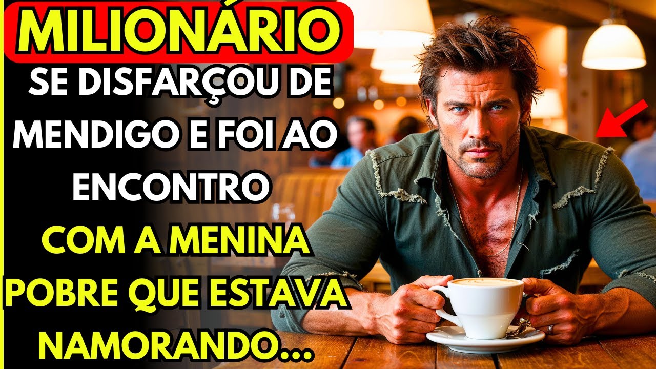 MILIONÁRIO SE DISFARÇOU DE MENDIGO E FOI AO ENCONTRO COM A MENINA POBRE QUE ESTAVA NAMORANDO...