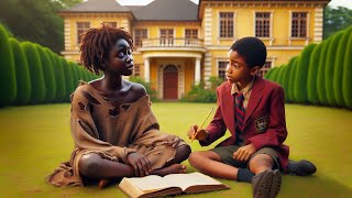 Rich woman humiliated the poor homeless maids daughter after she find her doing teaching her son