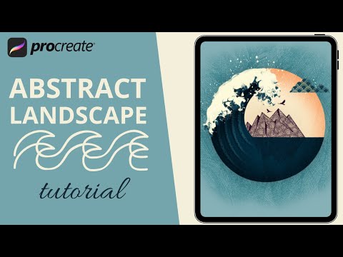 Abstract Landscape Painting - iPad Drawing Tutorial For Beginners