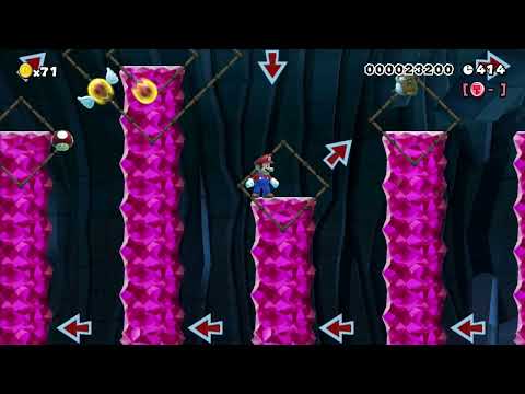 1-2 Dissonance: The Jewelry Cave by Fire Riolu 🍄 Super Mario Maker ✹Wii U✹ #bnf