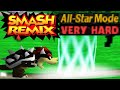 Smash Remix All Star Mode Gameplay With Bowser VERY HARD