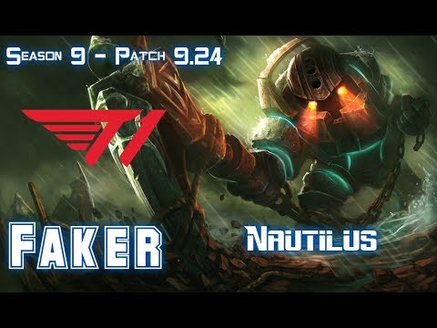 T1 Faker NAUTILUS vs JAYCE Mid - Patch 9.24 KR Ranked