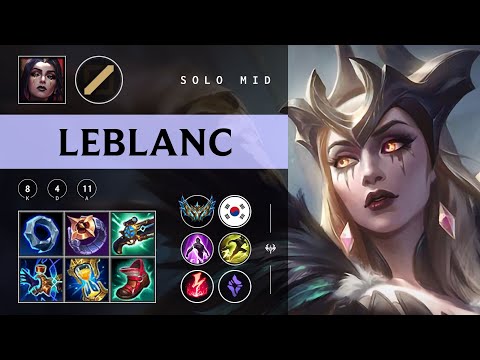 LeBlanc Mid vs Qiyana - KR Challenger Patch 25.24