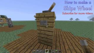 How to build Ship Wheel - Minecraft Tutorial