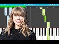 Taylor Swift - I Did Something Bad PIANO Tutorial EASY (Reputation) Piano Cover