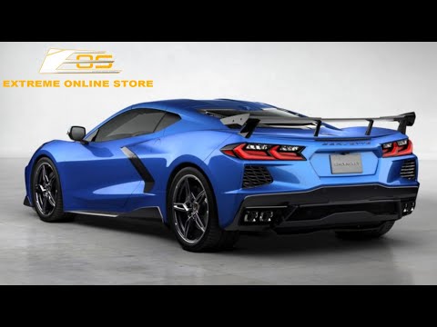 Extreme Online Store | Chevrolet Corvette C8 Rear Spoiler High Wing Installation