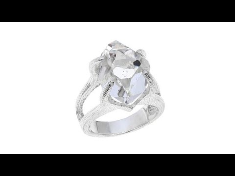 Deb Guyot Herkimer "Diamond" Quartz "Mini Mambo" Ring