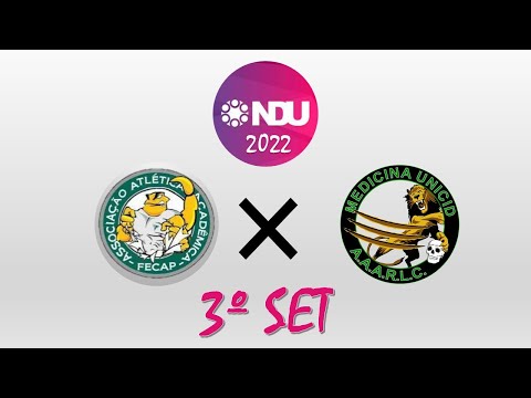 NDU 2022 - 3⁰ set - FECAP x Med. UNICID - Vôlei Feminino