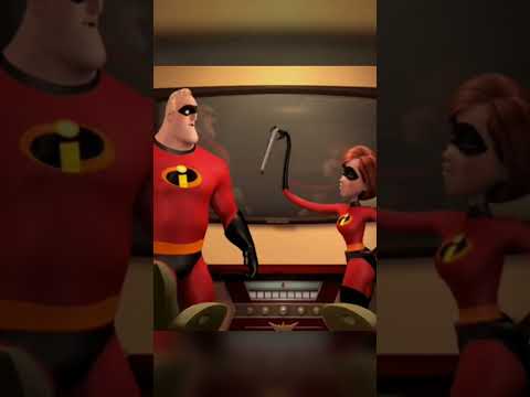 Elastigirl takes the T.V. remote from Mr. Incredible #short