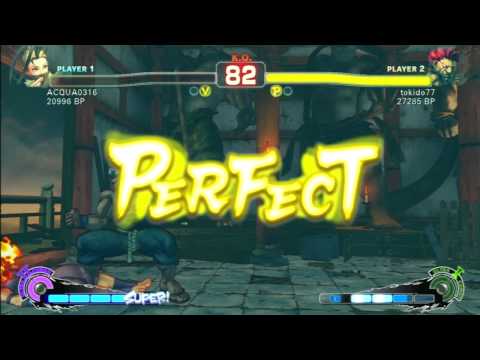 SSF4 Rank Match  ACQUA0316 (IB)  vs  tokido77 (GO)