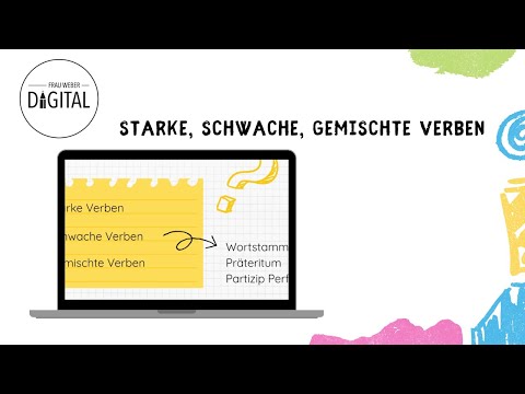 Strong, weak and mixed verbs - an overview. (including worksheet)